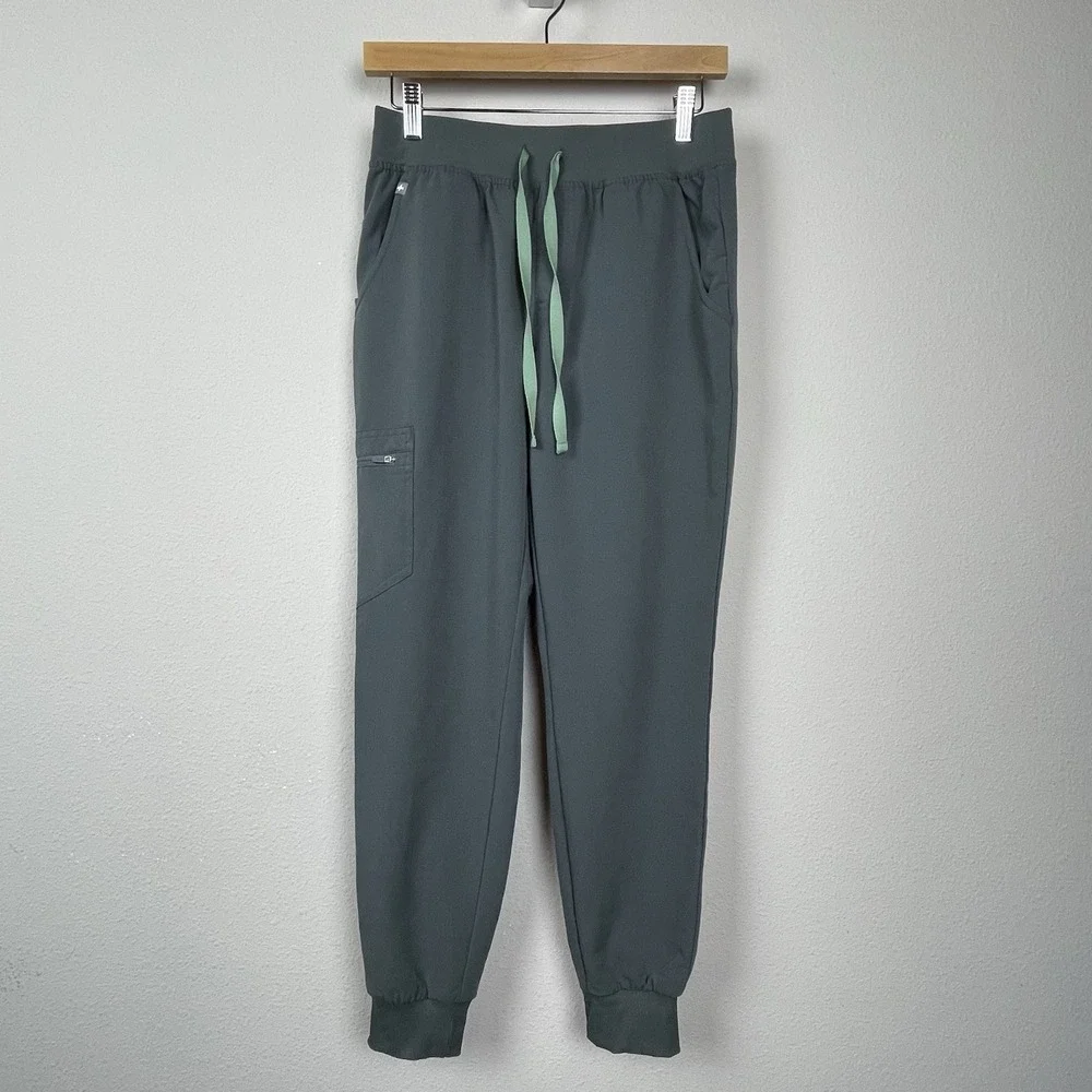 Figs Olive Green Zamora Cargo Scrub‎ Pants Size S Medical Nurse Workwear